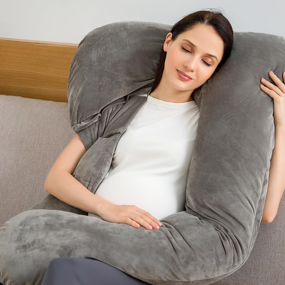 Premium Pregnancy Pillow with Washable Case