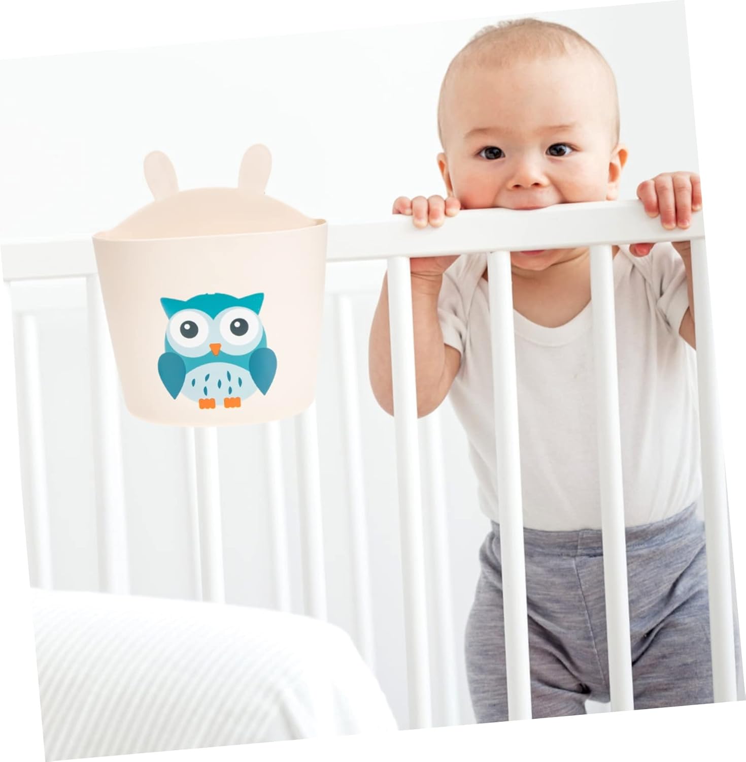 Abaodam Hanging Diaper Caddy for Bed and Crib Storage 1