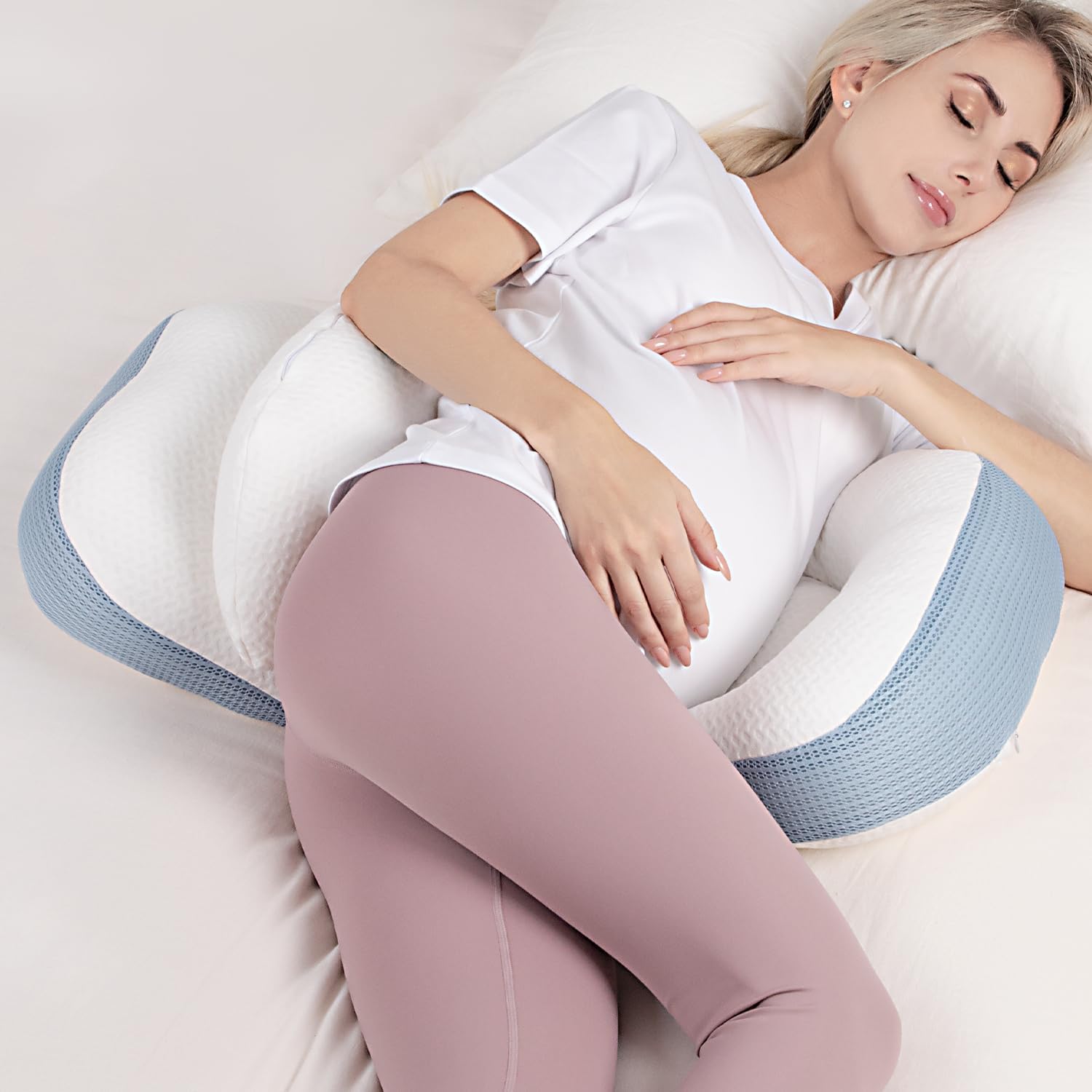 Chilling Home Pregnancy Pillow with Adjustable Support
