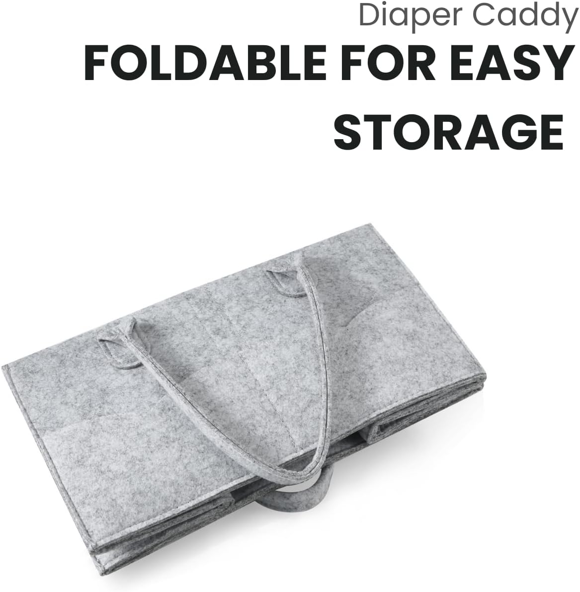 PandaEar 2 Pack Baby Diaper Caddy Organizer Portable