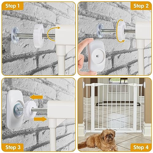 Dreyoo Baby Gate Extender 4 Pack M8 Spindle Rods 1