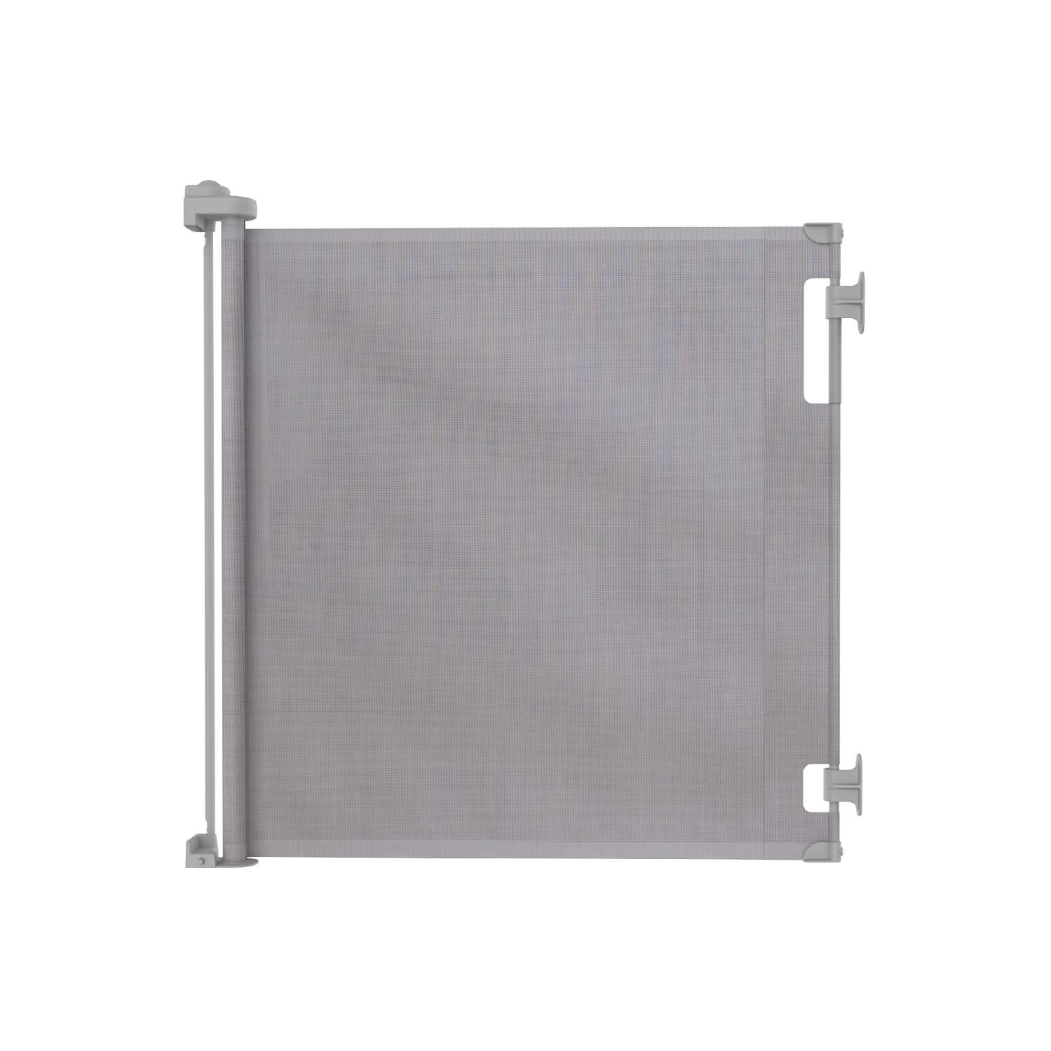Retractable Baby Gate with 3-Way Locking - Gray