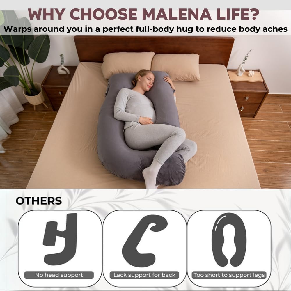 G-Shaped Pregnancy Pillow with 2 Removable Covers 1