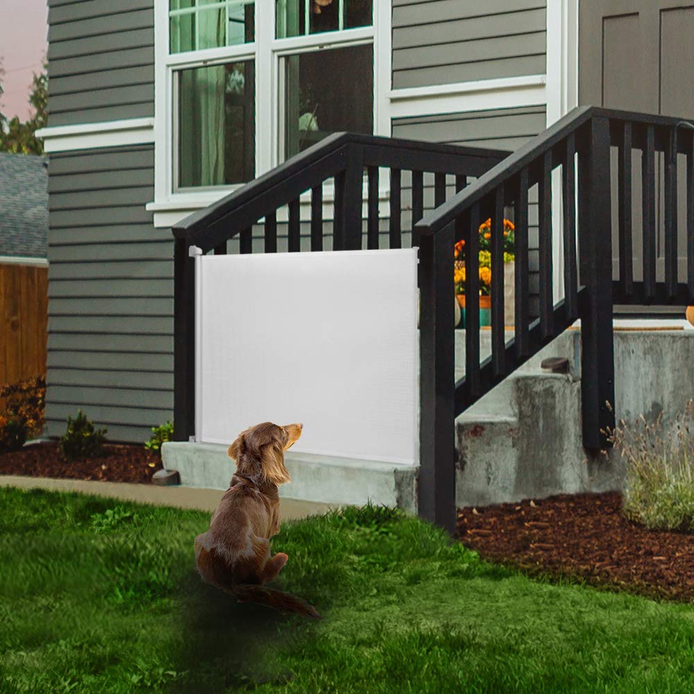 EasyBaby Extra Wide Retractable Baby Gate 33 Tall 71 Wide