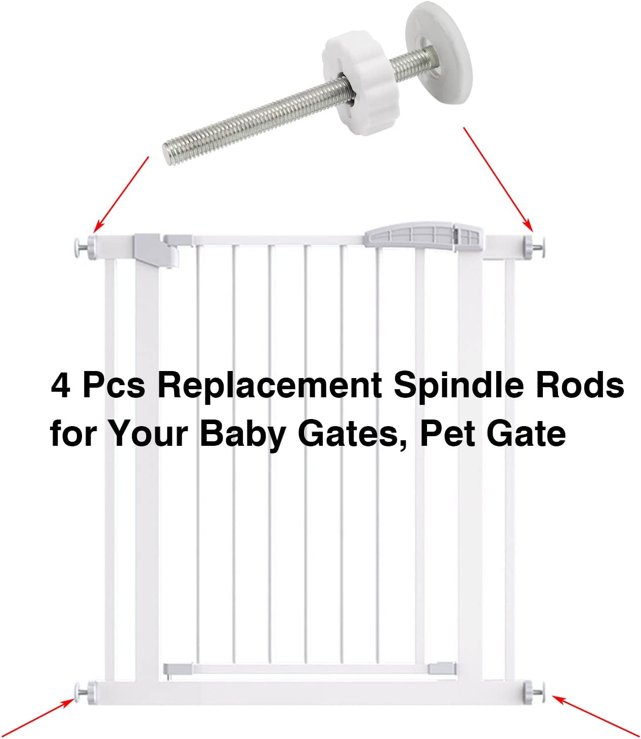 Pet Gates Spindle Rods 8mm M8 Replacement Hardware Kit 1