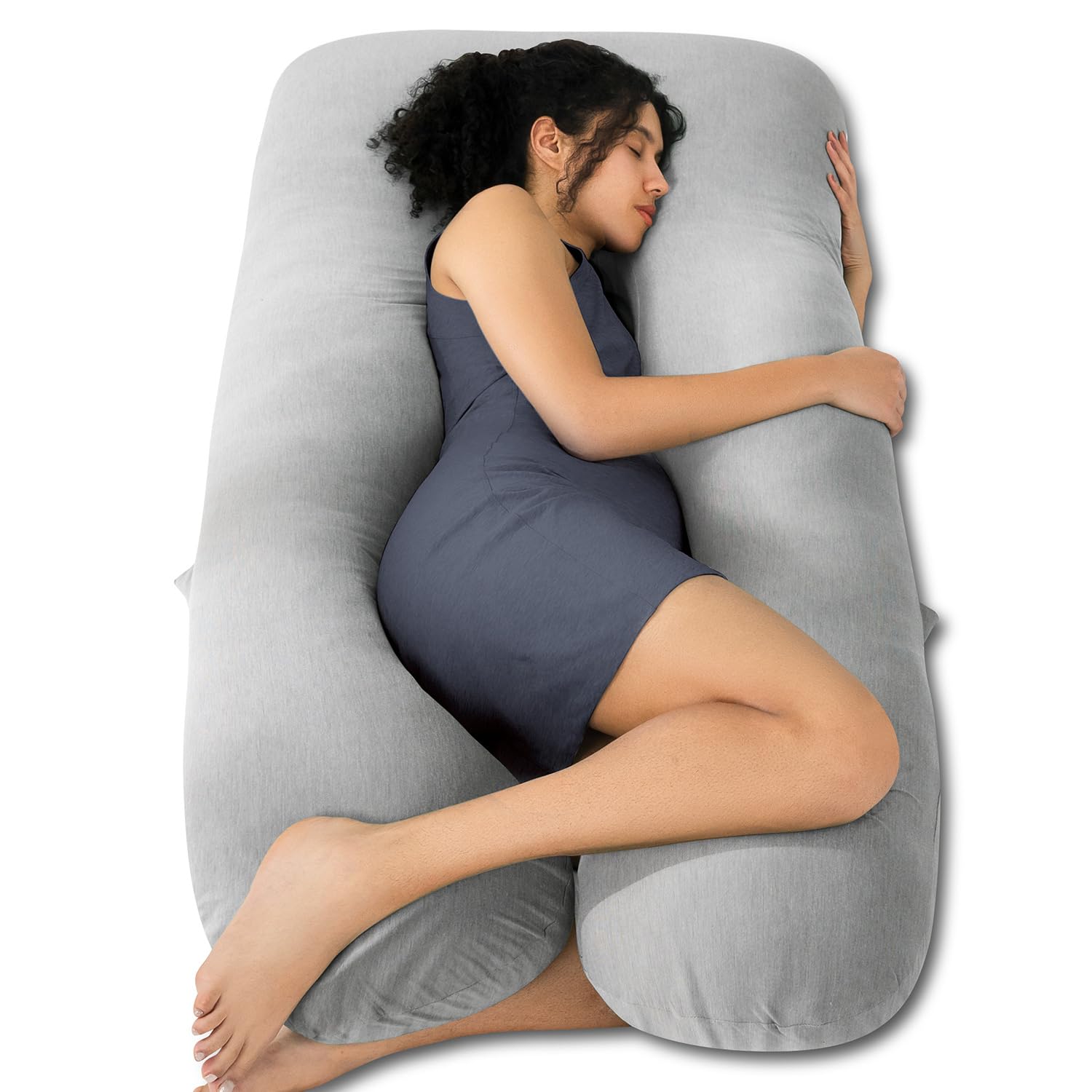 QUEEN ROSE Cooling Maternity Pillow with Silky Cover