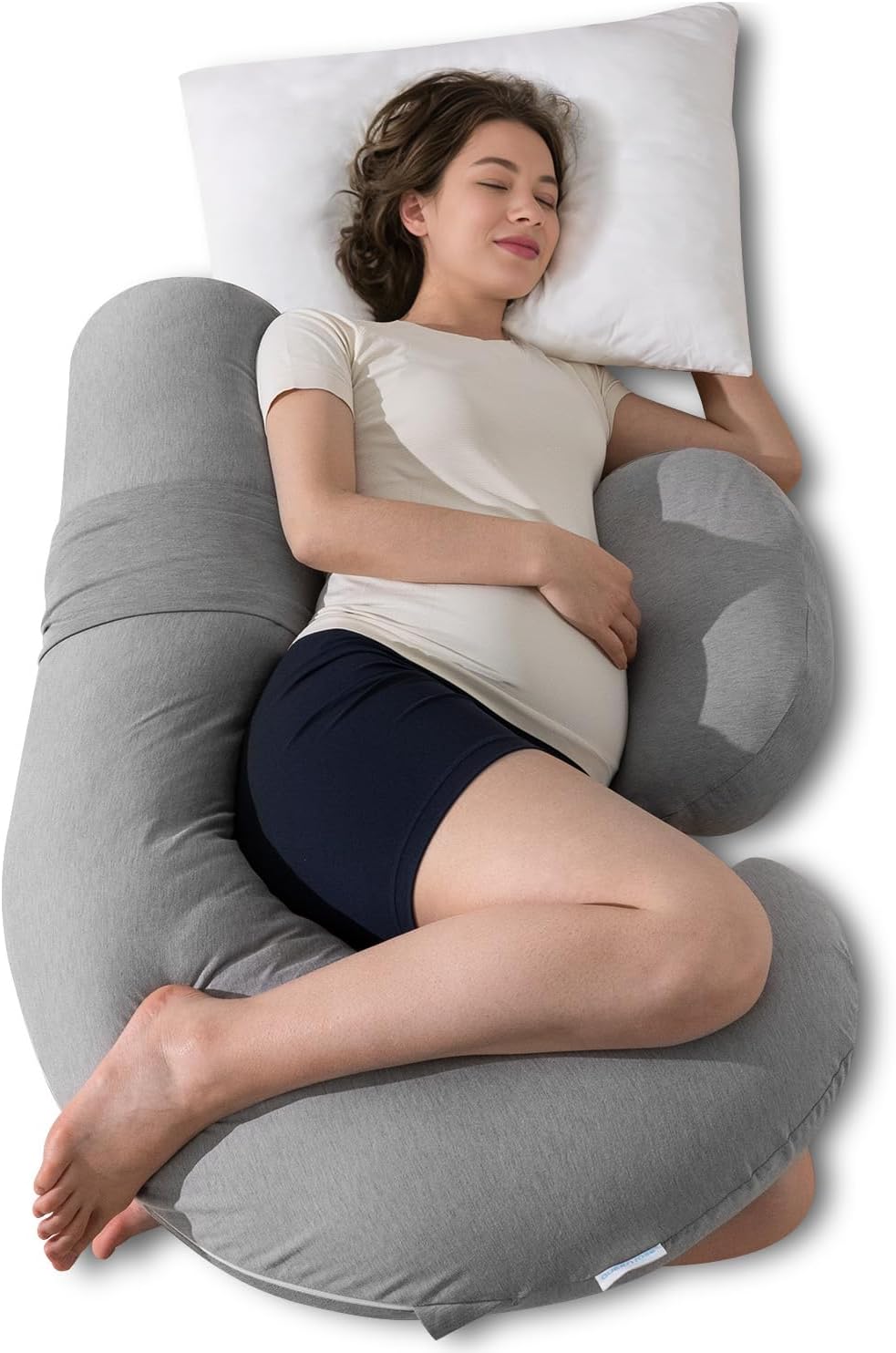 QUEEN ROSE Cooling Maternity Pillow for Pregnancy Comfort