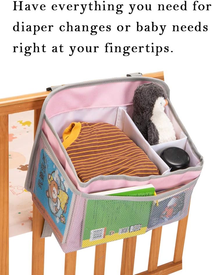 MOMIGO Baby Diaper Caddy Bag Stacker Organizer