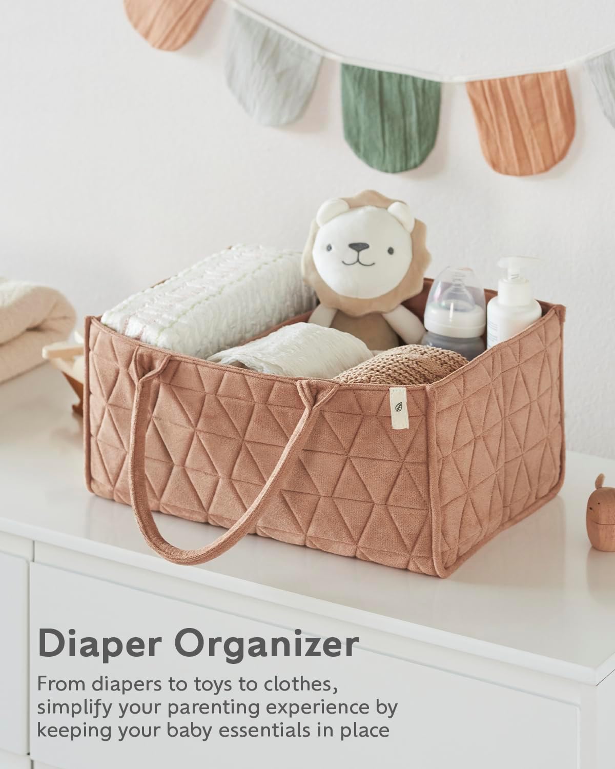 Baby Diaper Caddy Organizer for Changing Station and Car