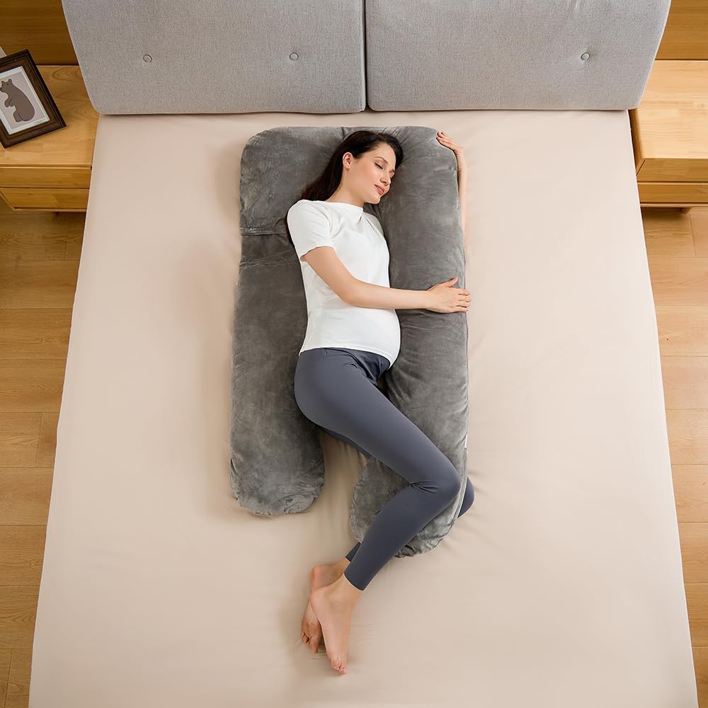 Premium Pregnancy Pillow with Washable Case