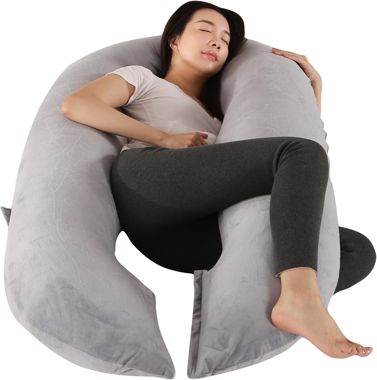 Bllgrass O-Shape Pregnancy Pillow 57 Inch Maternity Support