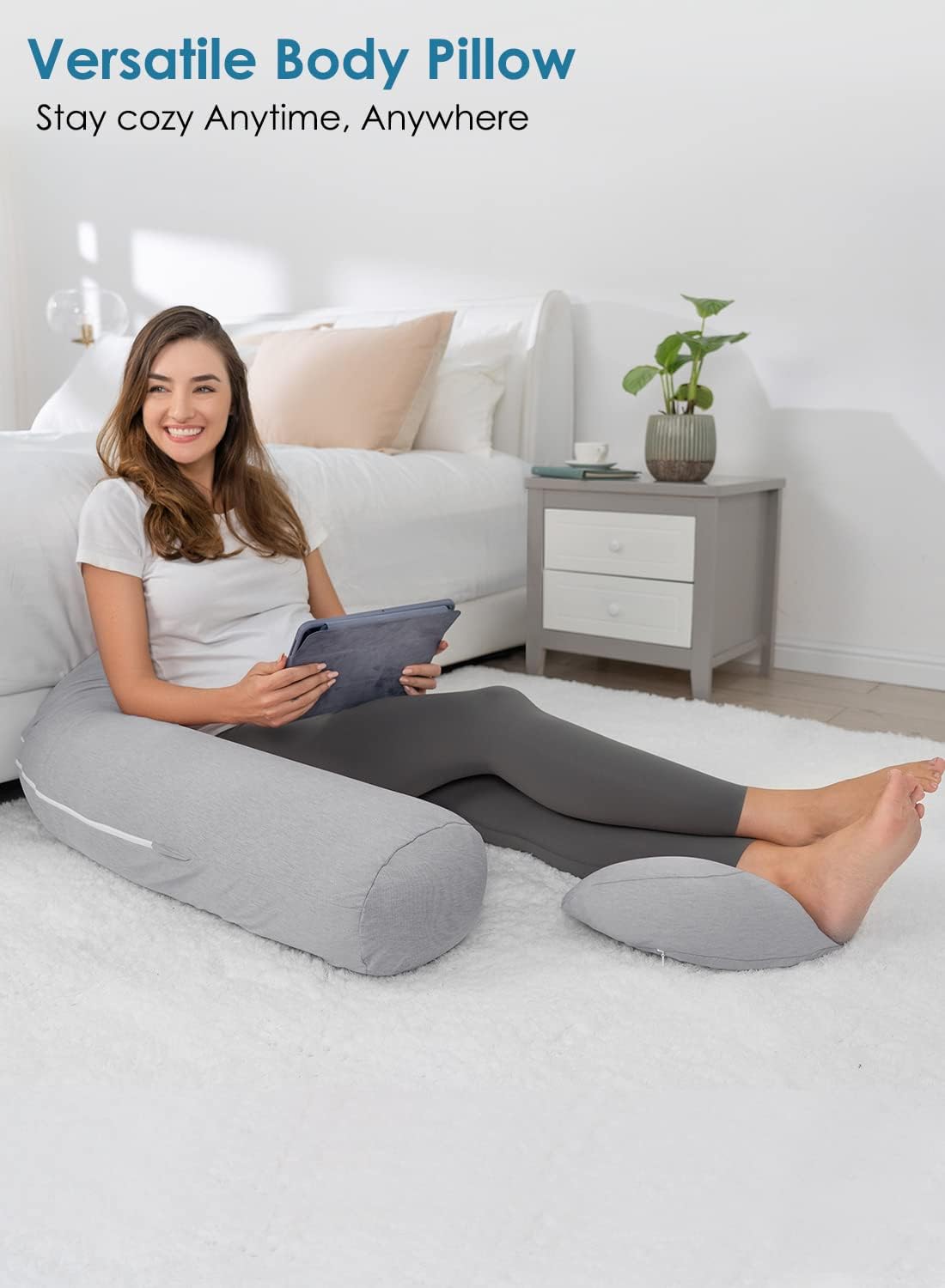 QUEEN ROSE Cooling Maternity Pillow for Pregnancy Comfort