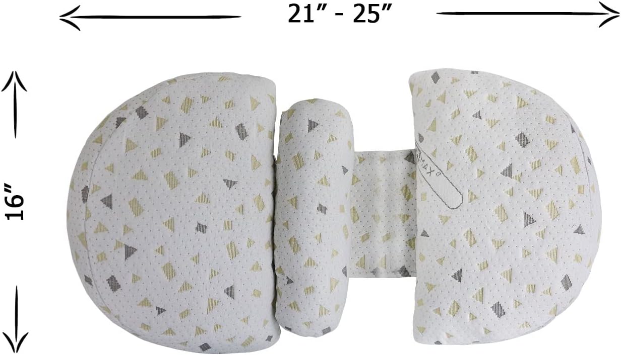 Lacomfy Pregnancy Pillow with Belly Support and Detachable Cover