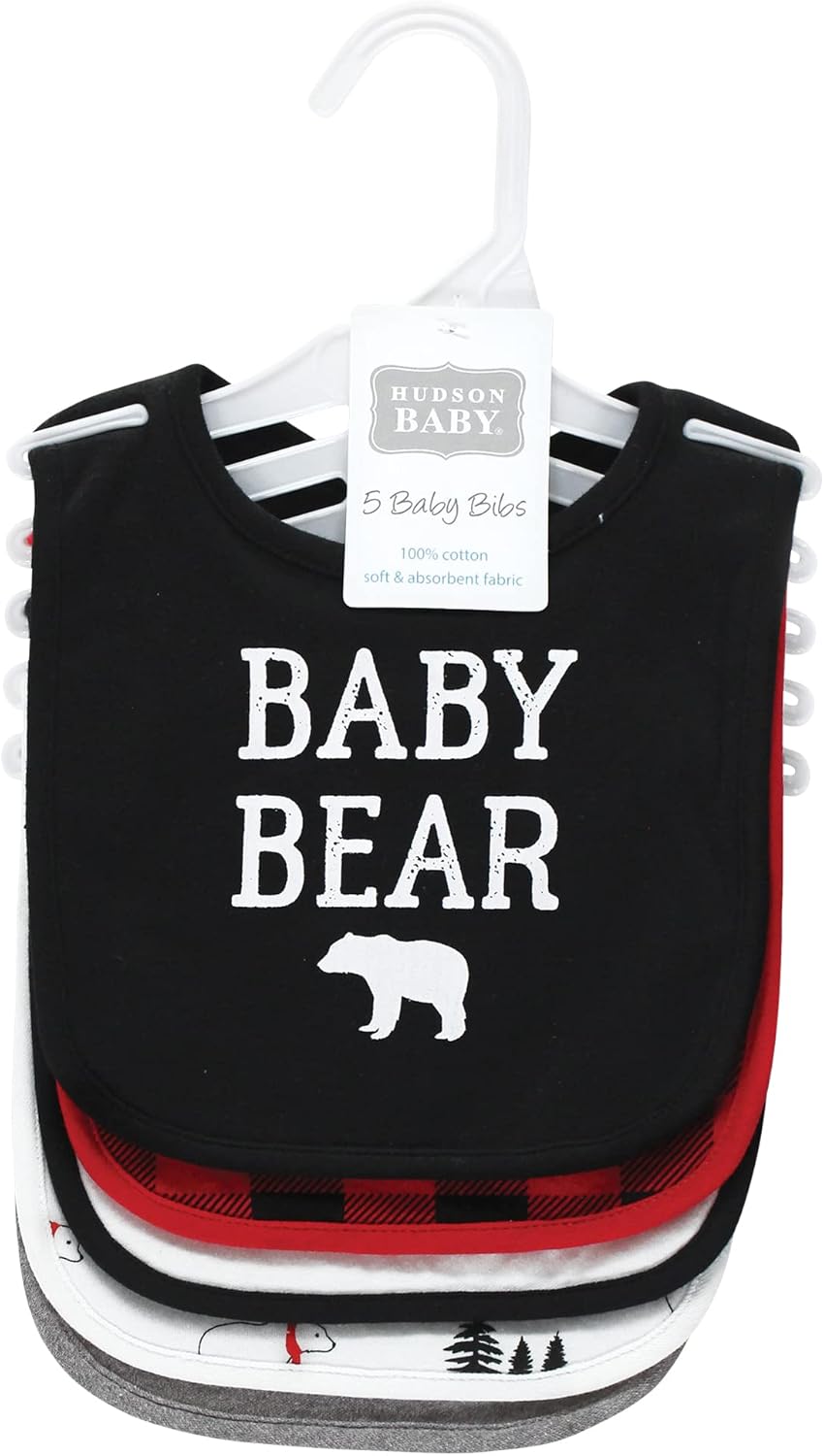 Hudson Baby Unisex Cotton Bib Set
