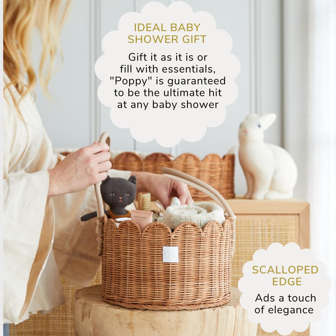 BEBE BASK Premium Baby Diaper Caddy Organizer