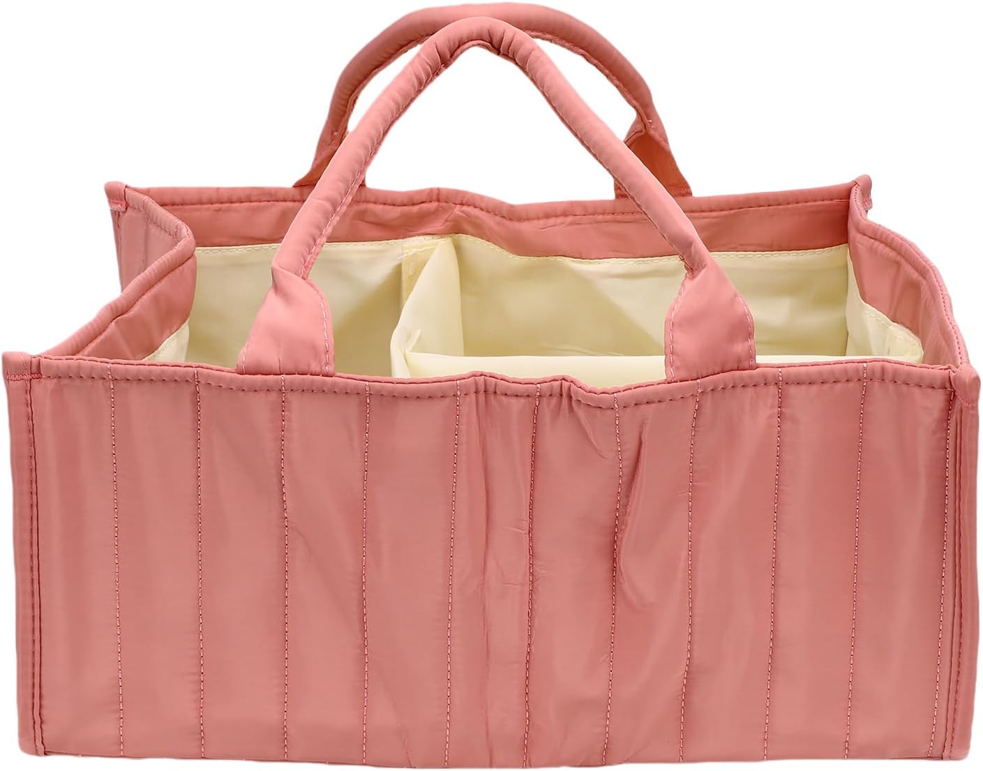 Oreilet Baby Diaper Caddy Organizer Pink