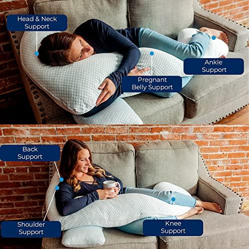 Legacy Kids Cooling Gel Memory Foam Pregnancy Pillow