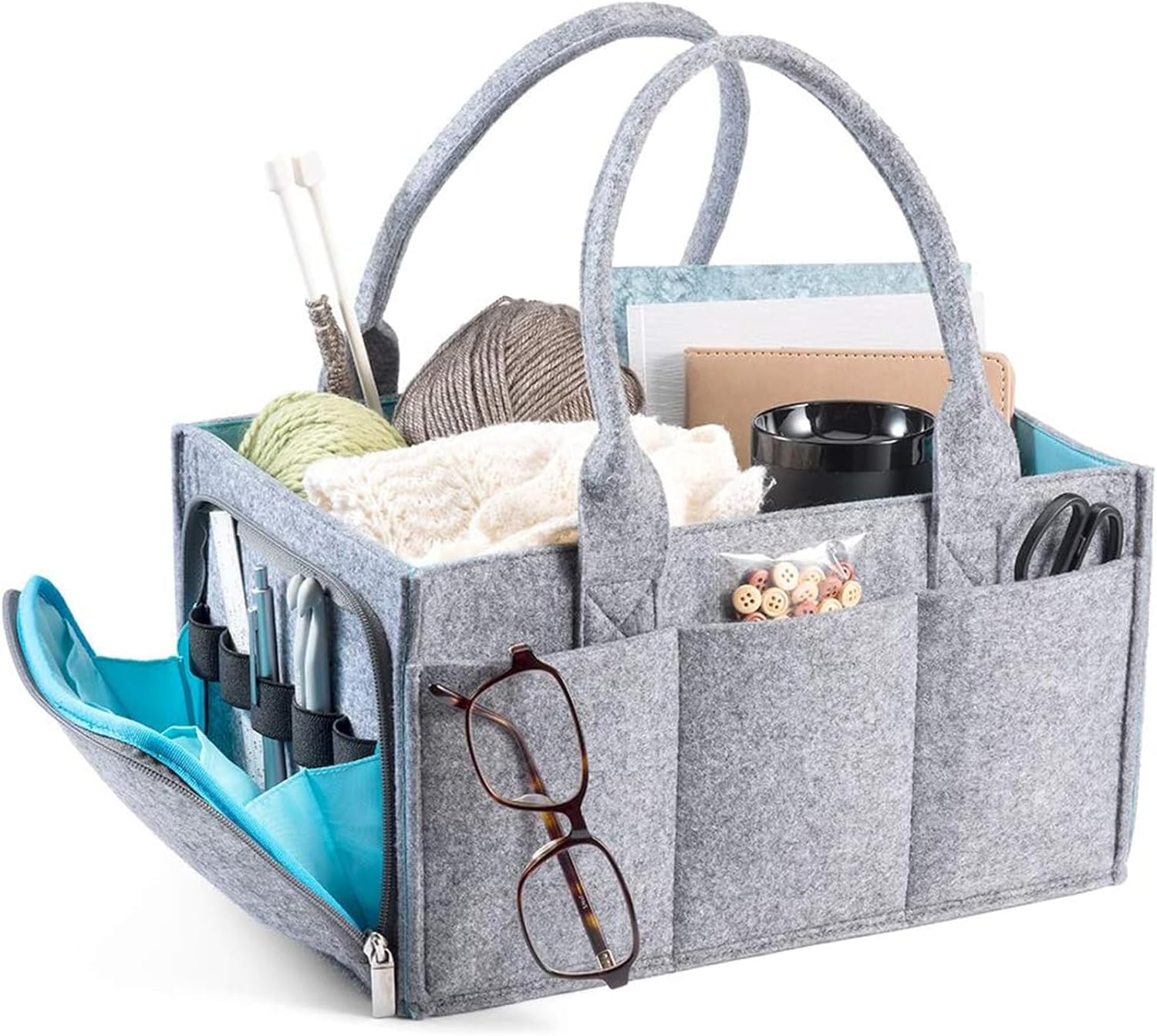 DOAEZ Baby Diaper Organizer Portable Storage Box 1
