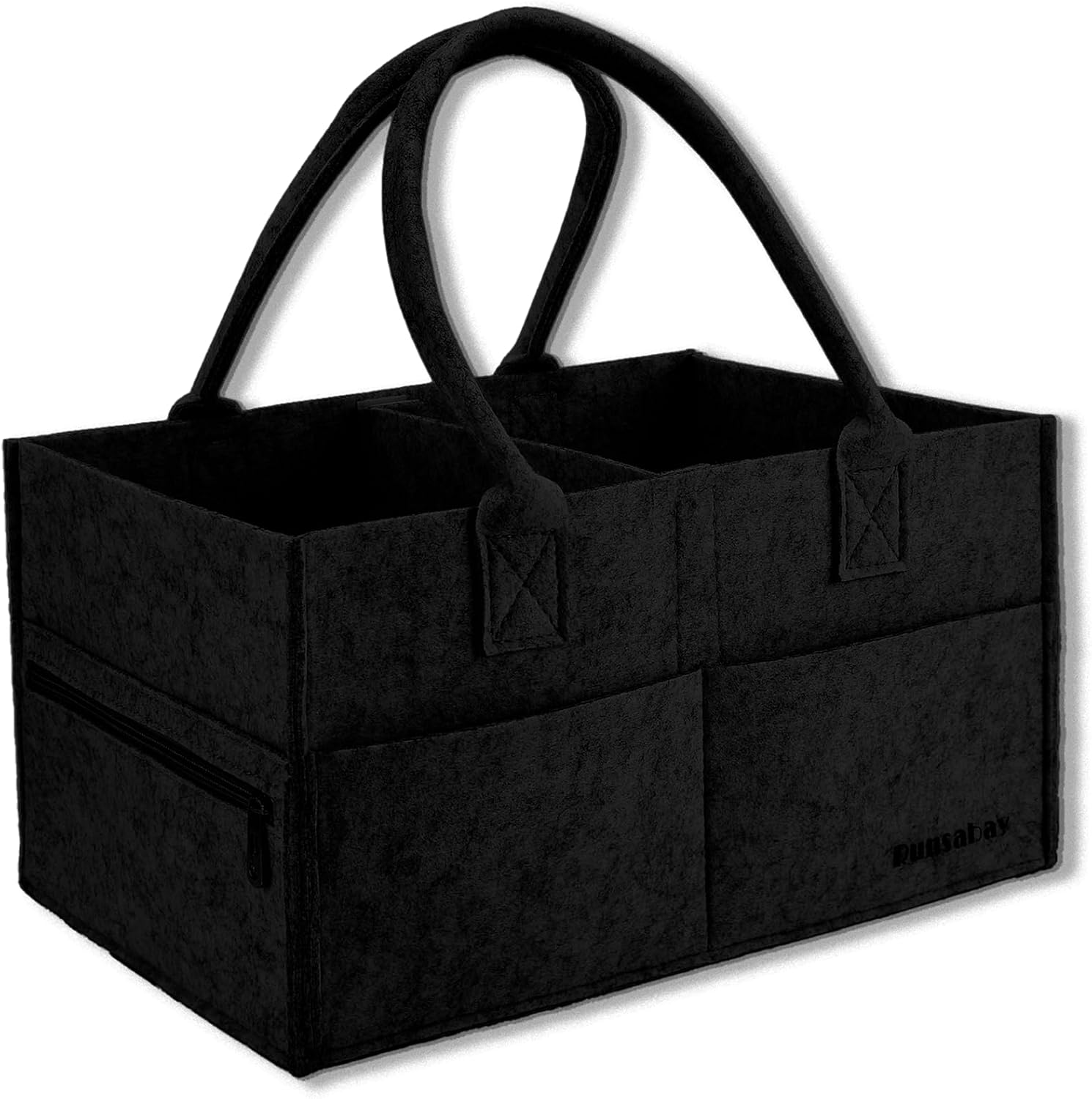 Runsabay Diaper Caddy Organizer - Black 1