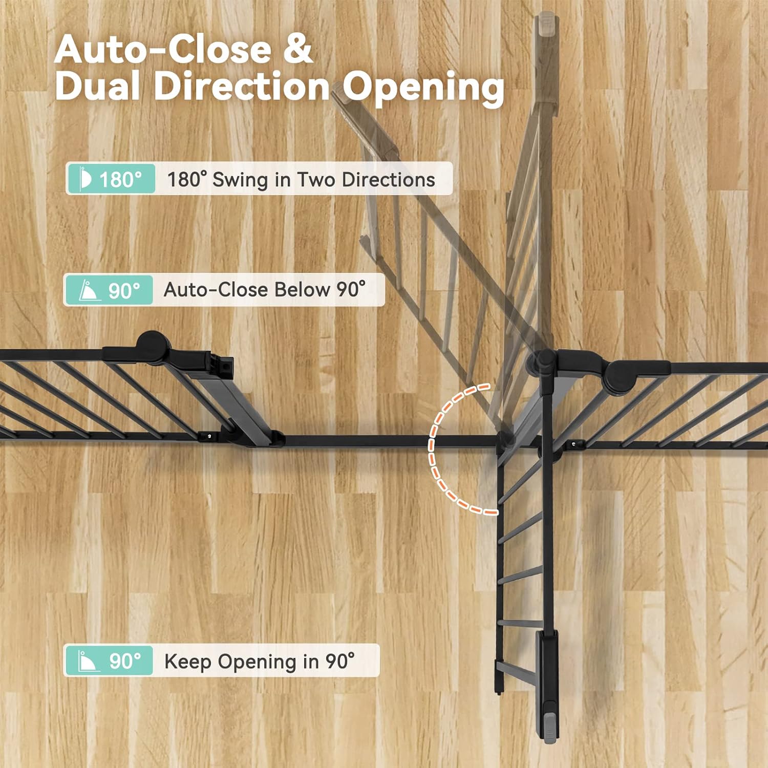 COMOMY 80 Baby Gate with Auto Close