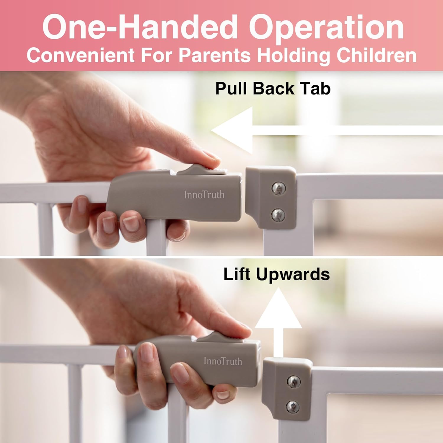 InnoTruth 36 Extra Tall Baby Gate with Dual Lock