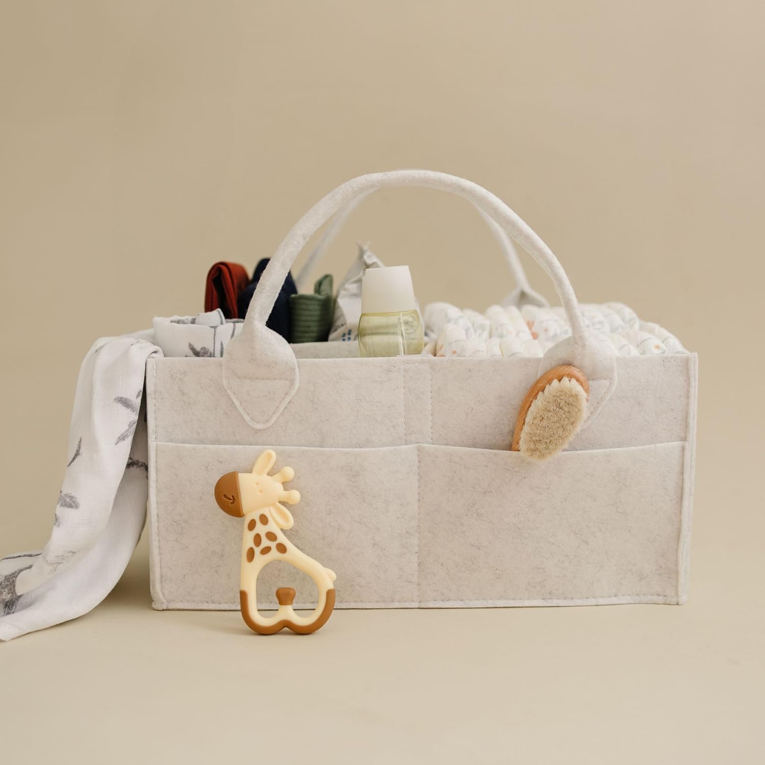 Putska Baby Diaper Caddy - Nursery Storage Basket
