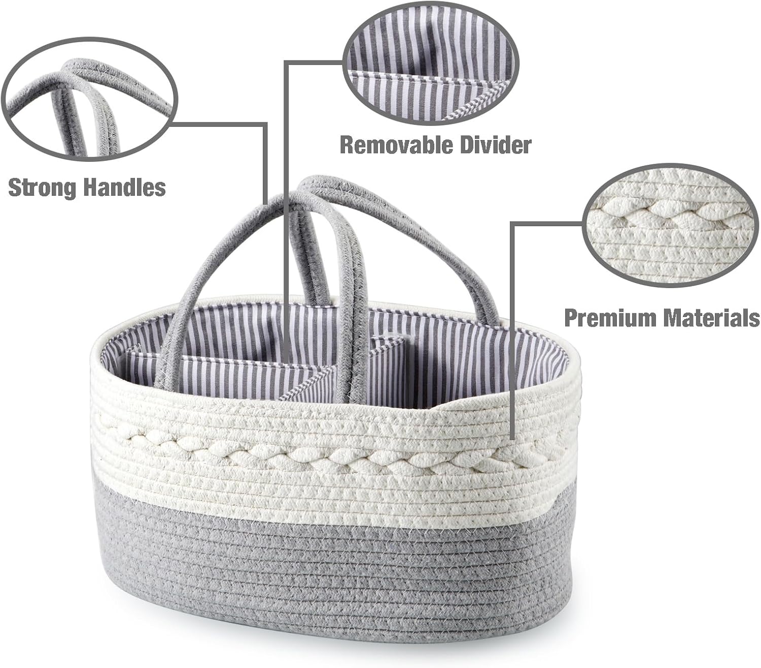 PandaEar Baby Diaper Caddy Organizer