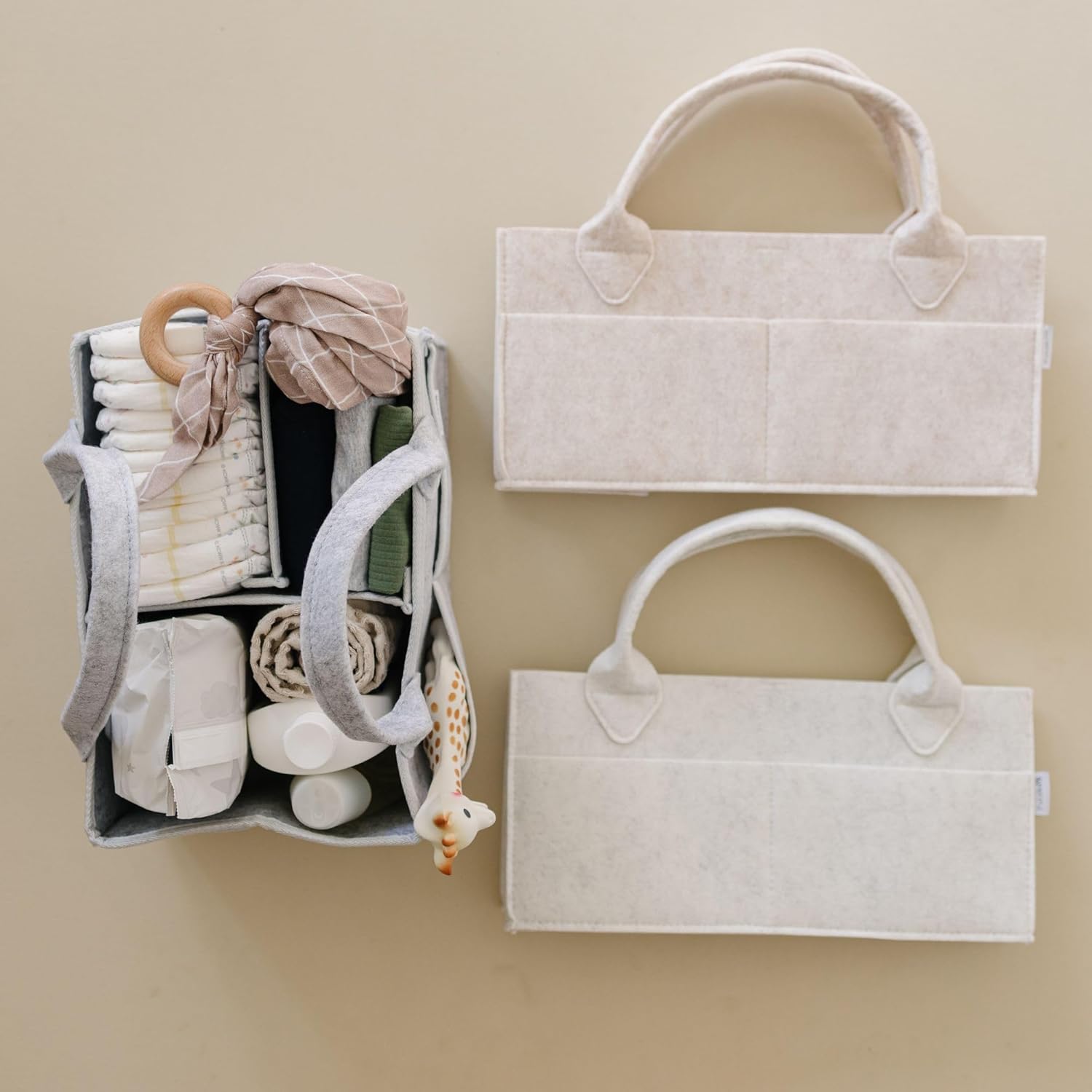 Putska Baby Diaper Caddy - Nursery Storage Basket
