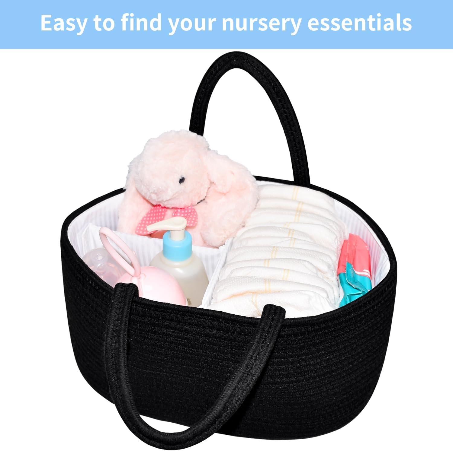 ABenkle Diaper Caddy Organizer with Removable Dividers 1