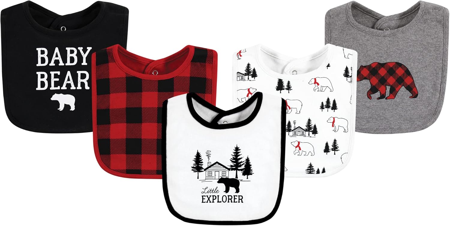 Hudson Baby Unisex Cotton Bib Set