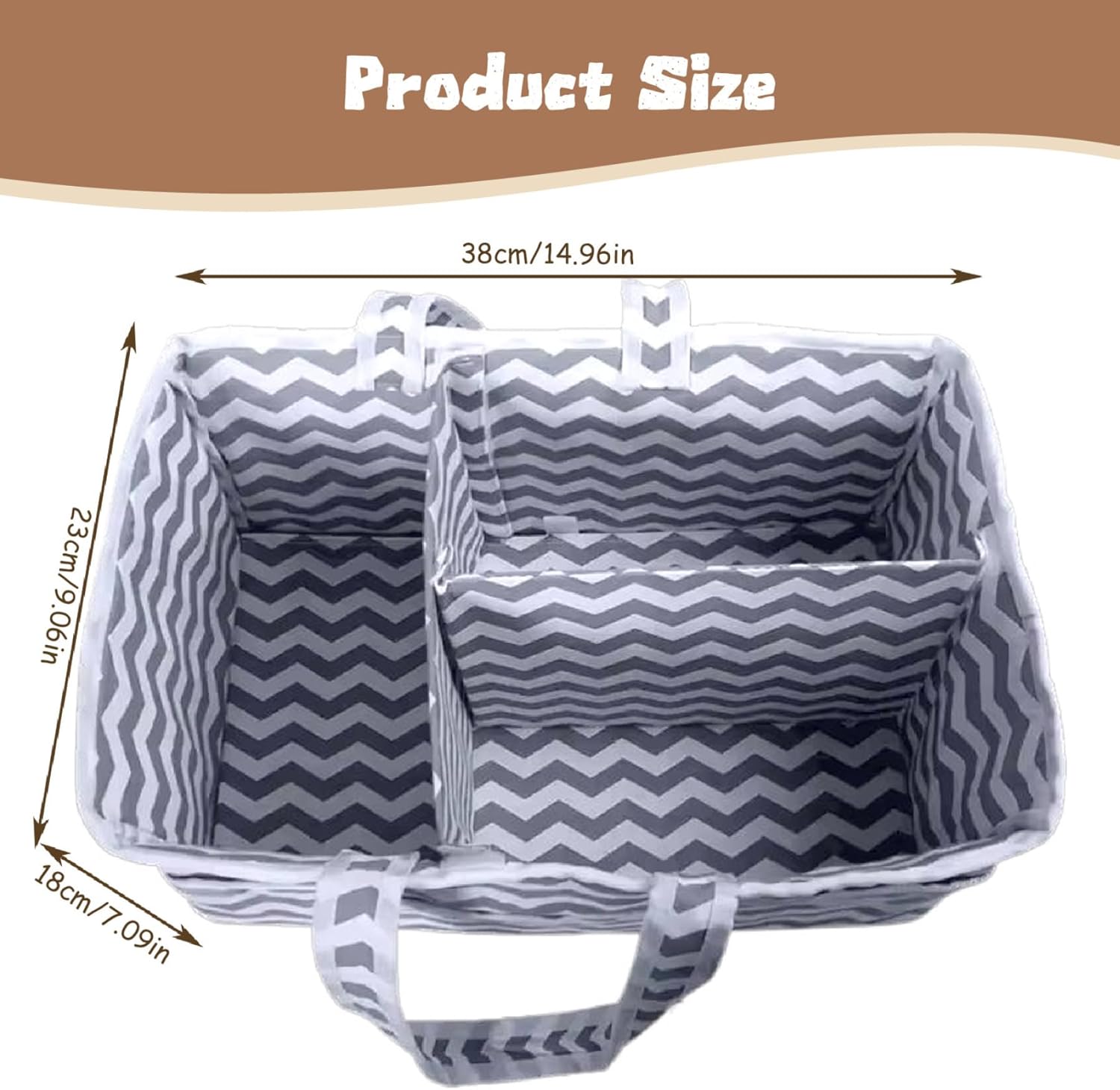 Comebachome Diaper Caddy Organizer with Multi-Pockets 1
