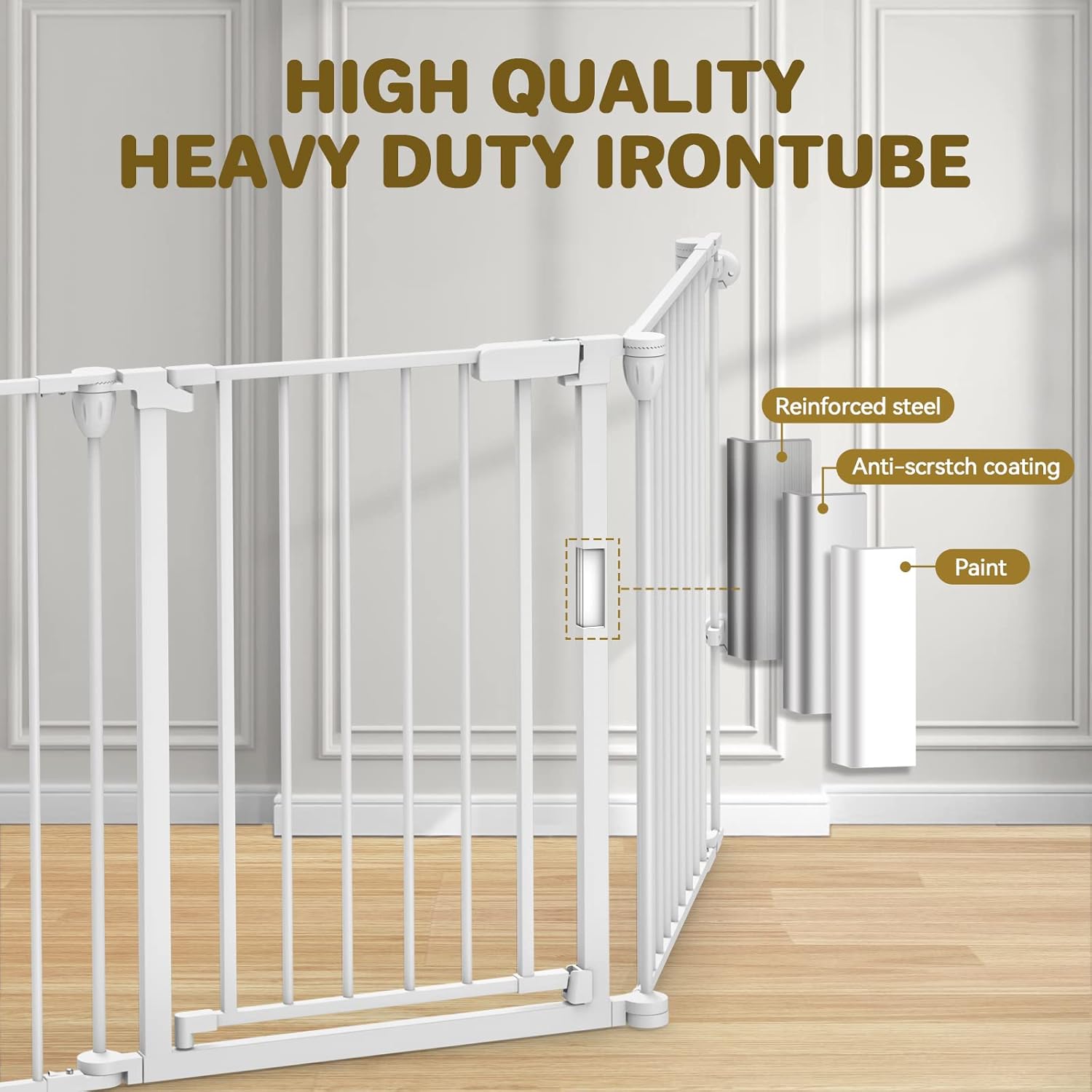 Baby Gate 275-199 Extra-Wide Playpen with Auto-Close Door