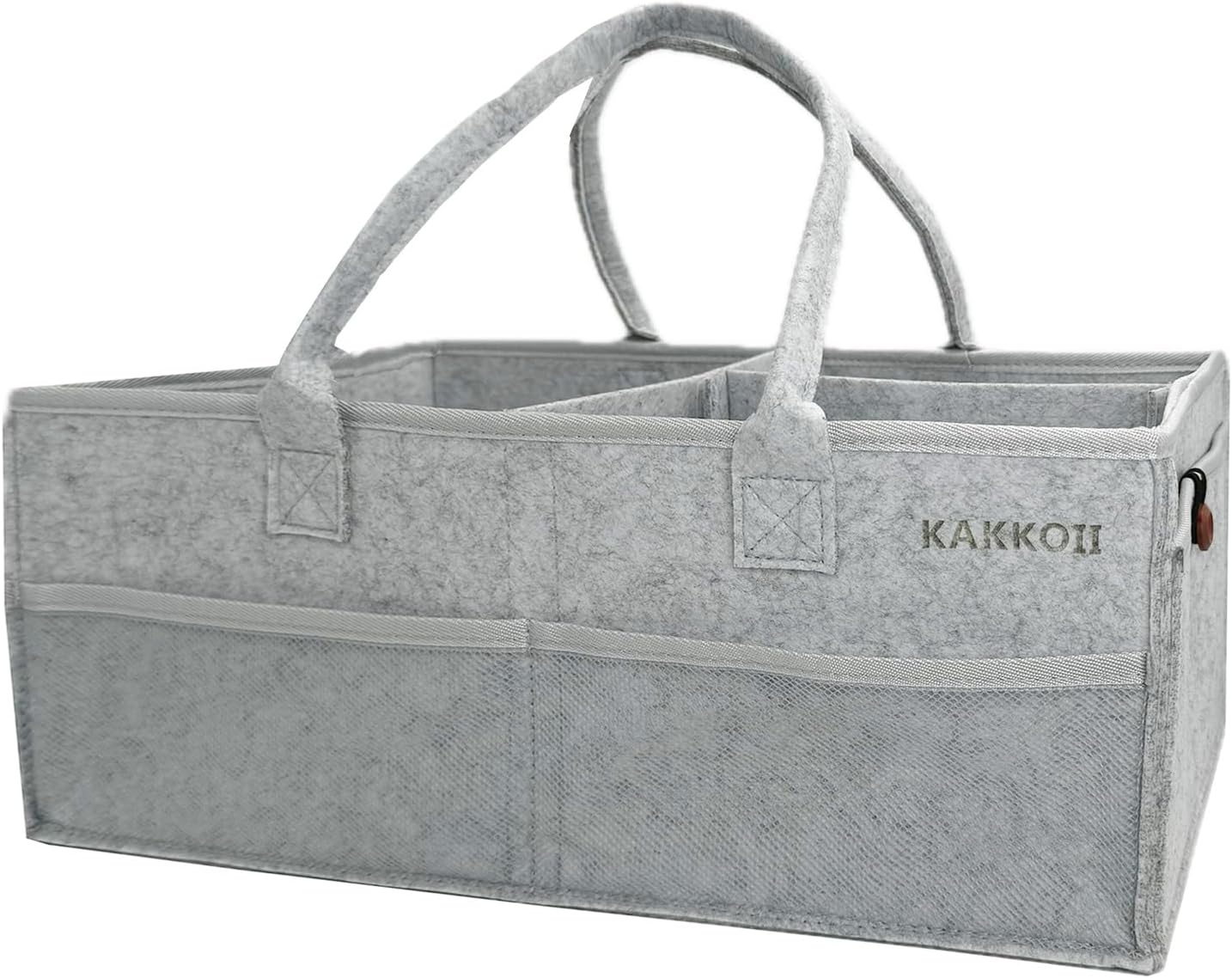 KAKKOII Baby Diaper Caddy with Handle and Pockets