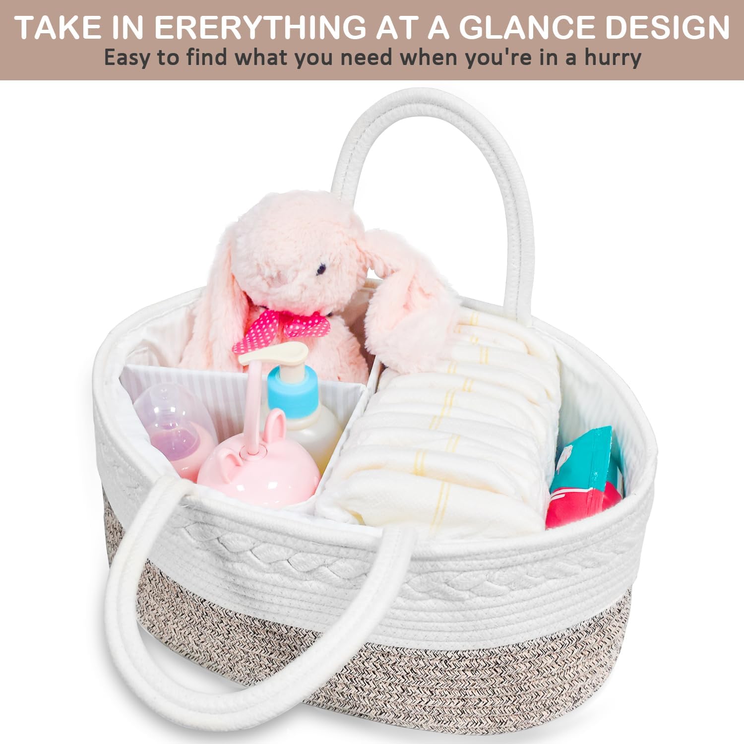 ABenkle X-Large Diaper Caddy Organizer 1