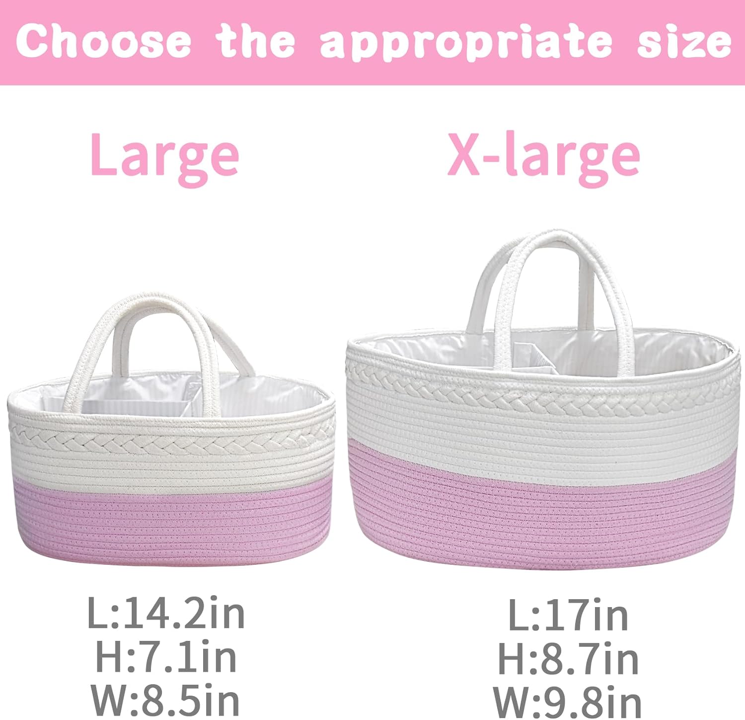 ABenkle Boho Chic Diaper Caddy Organizer
