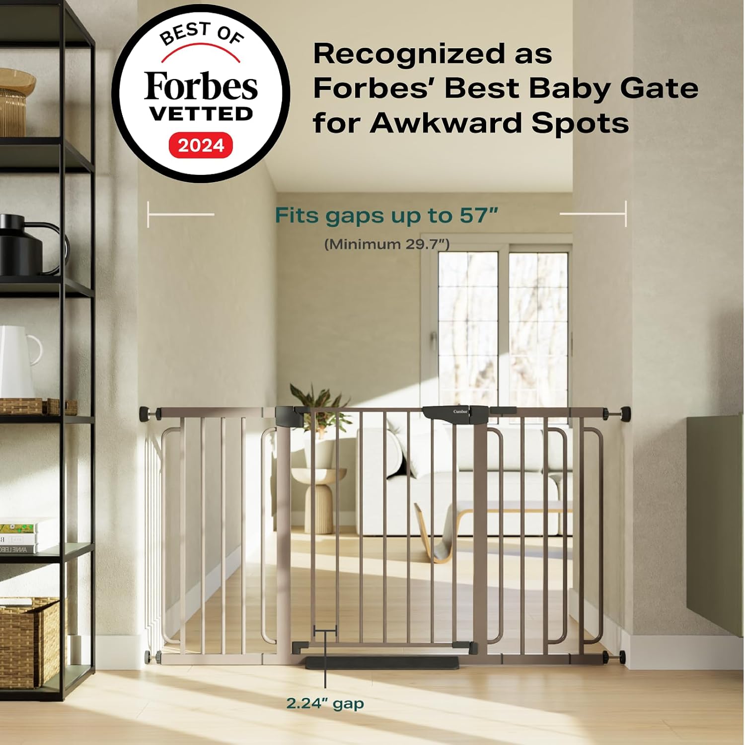 Cumbor Extra Wide Baby Gate for Stairs and Doors
