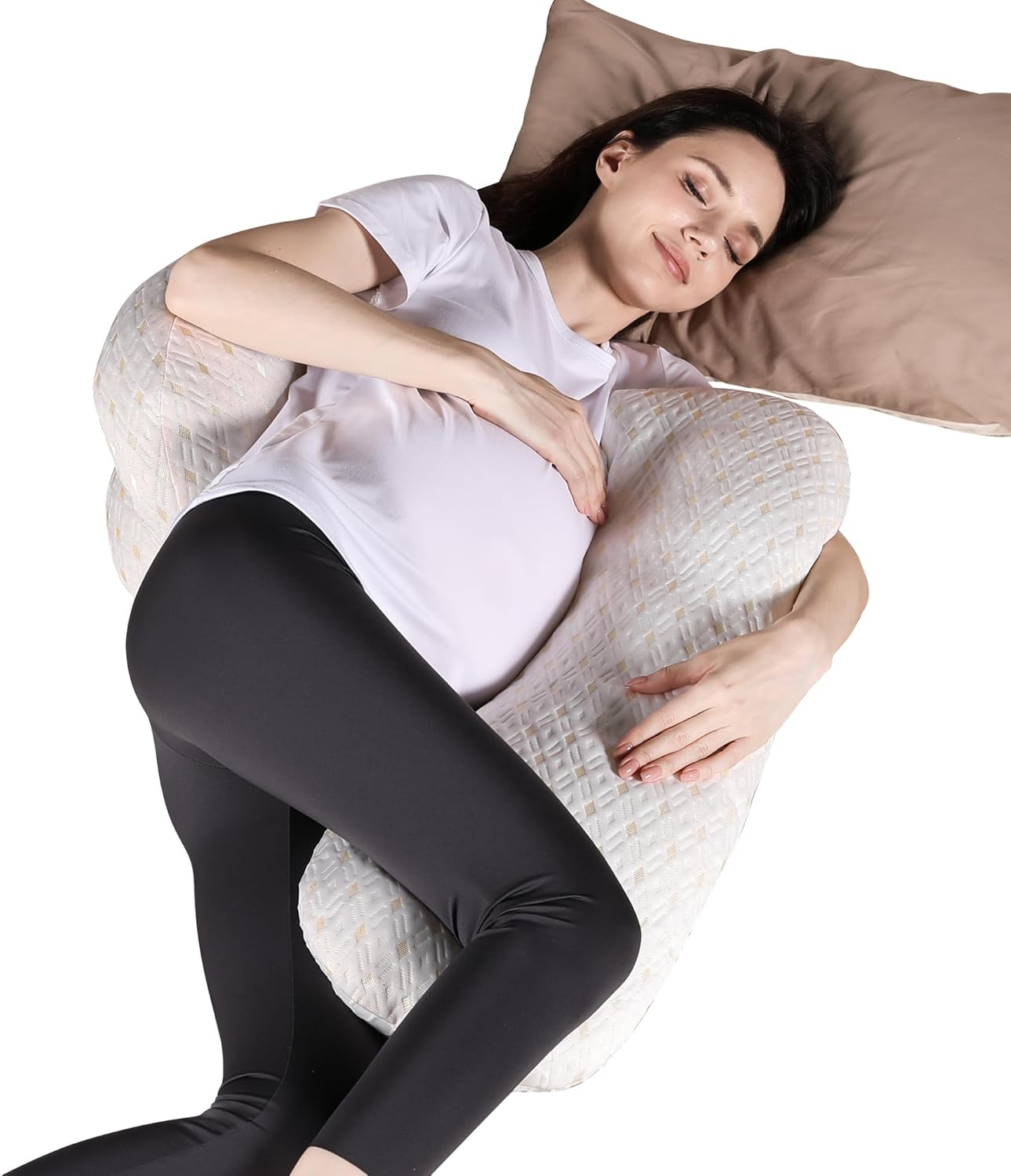 Cozynites Cooling Maternity Pillow with Adjustable Wedge