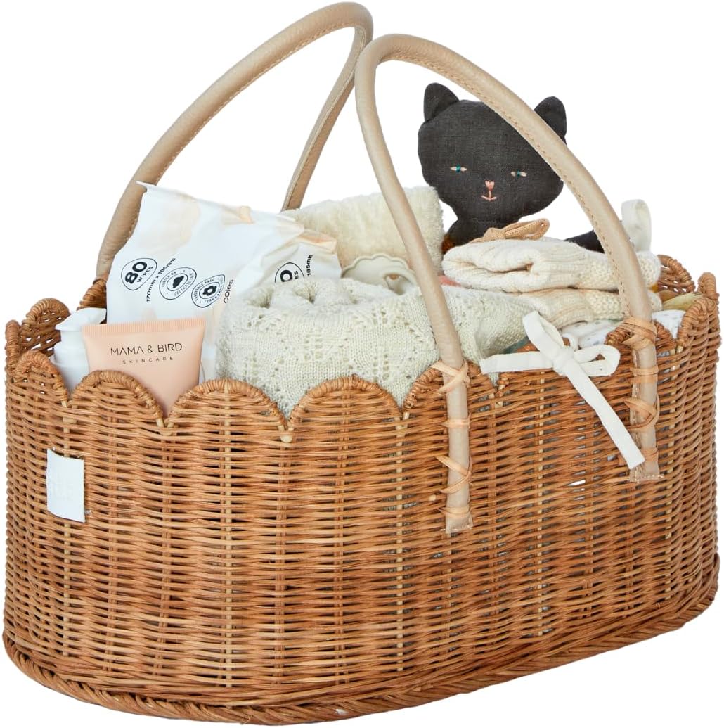 BEBE BASK Premium Baby Diaper Caddy Organizer