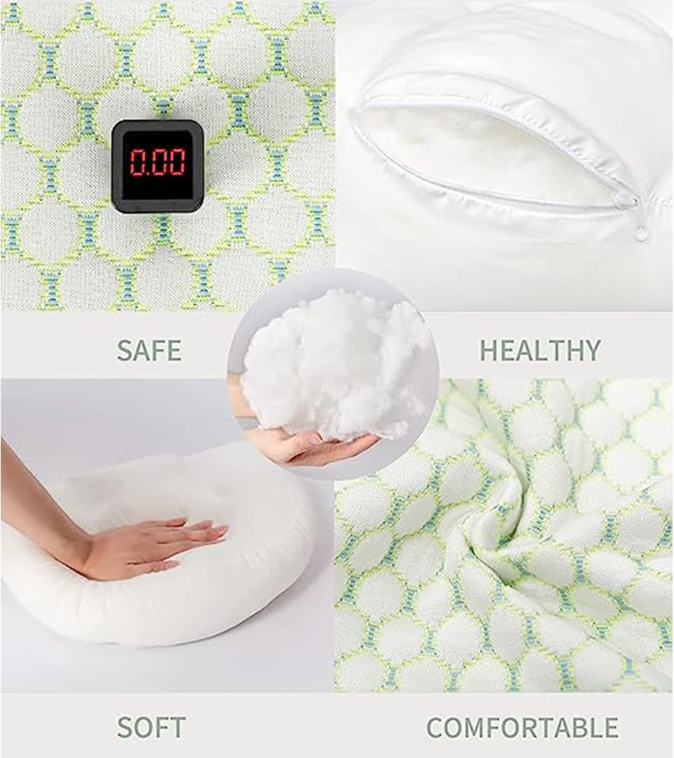 WMM Pregnancy Pillow with Adjustable Support - Pink Small