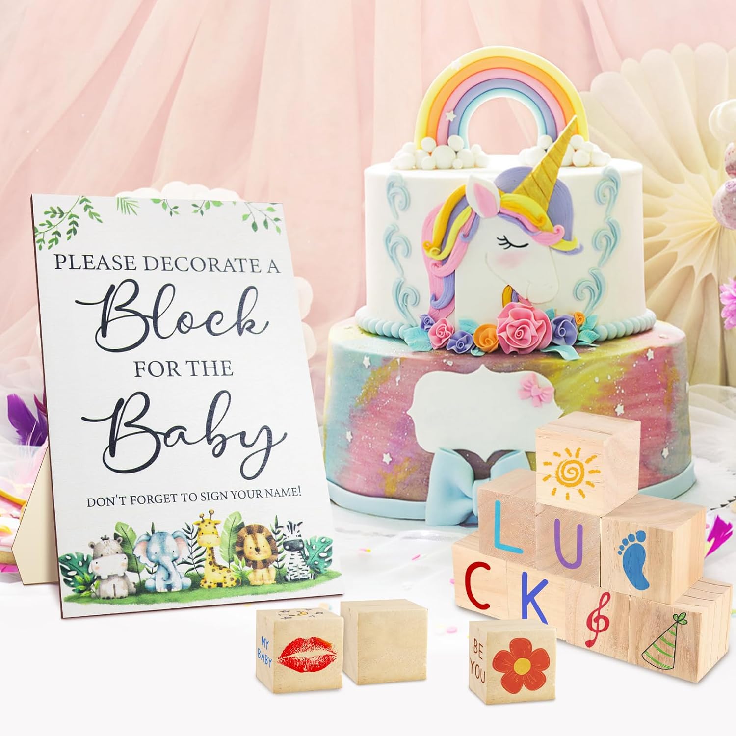 Baby Shower Game Sign Kite Diaper Caddy