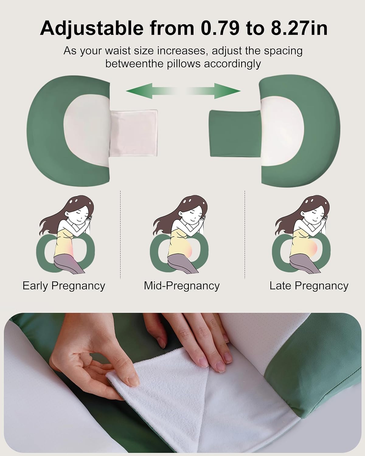 pobopobo Maternity Pillow for Comfort and Support