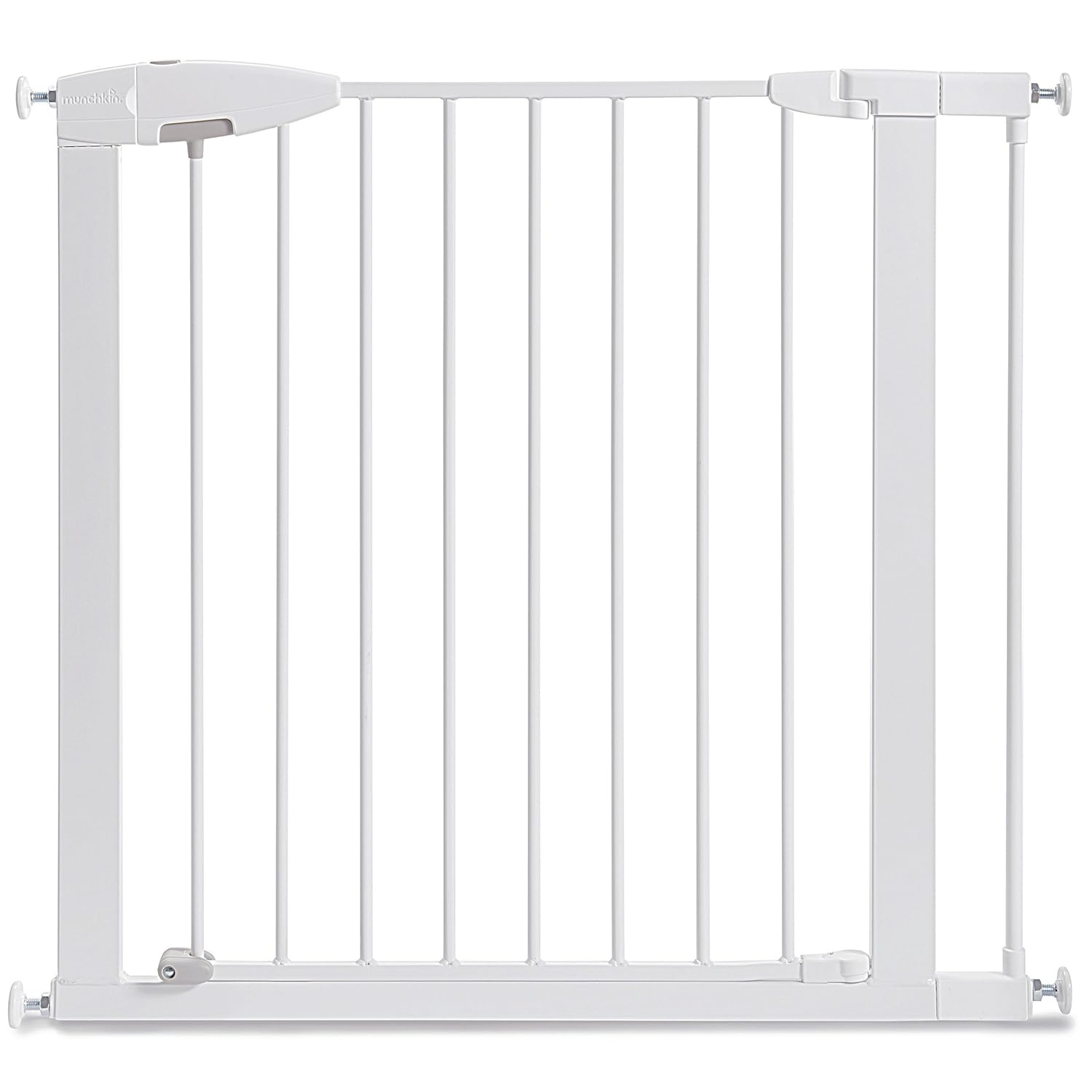 Munchkin Easy Close Pressure Mounted Baby Gate White 35x295 Inch