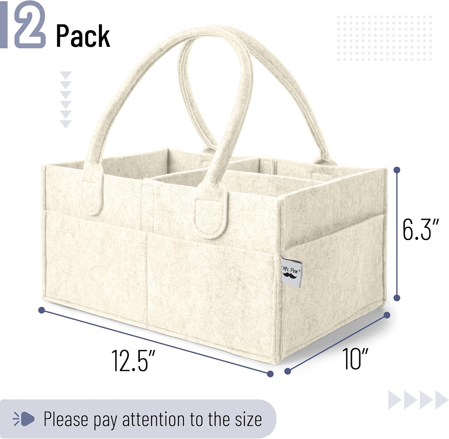 Mr Pen Baby Diaper Caddy Organizer 2 Pack 1