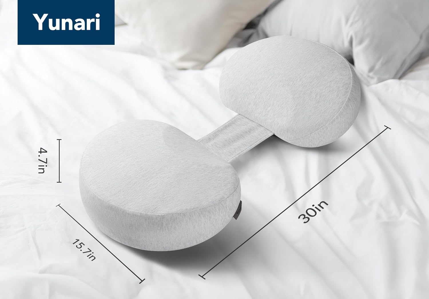 Yunari Memory Foam Pregnancy Pillow for Side Sleepers
