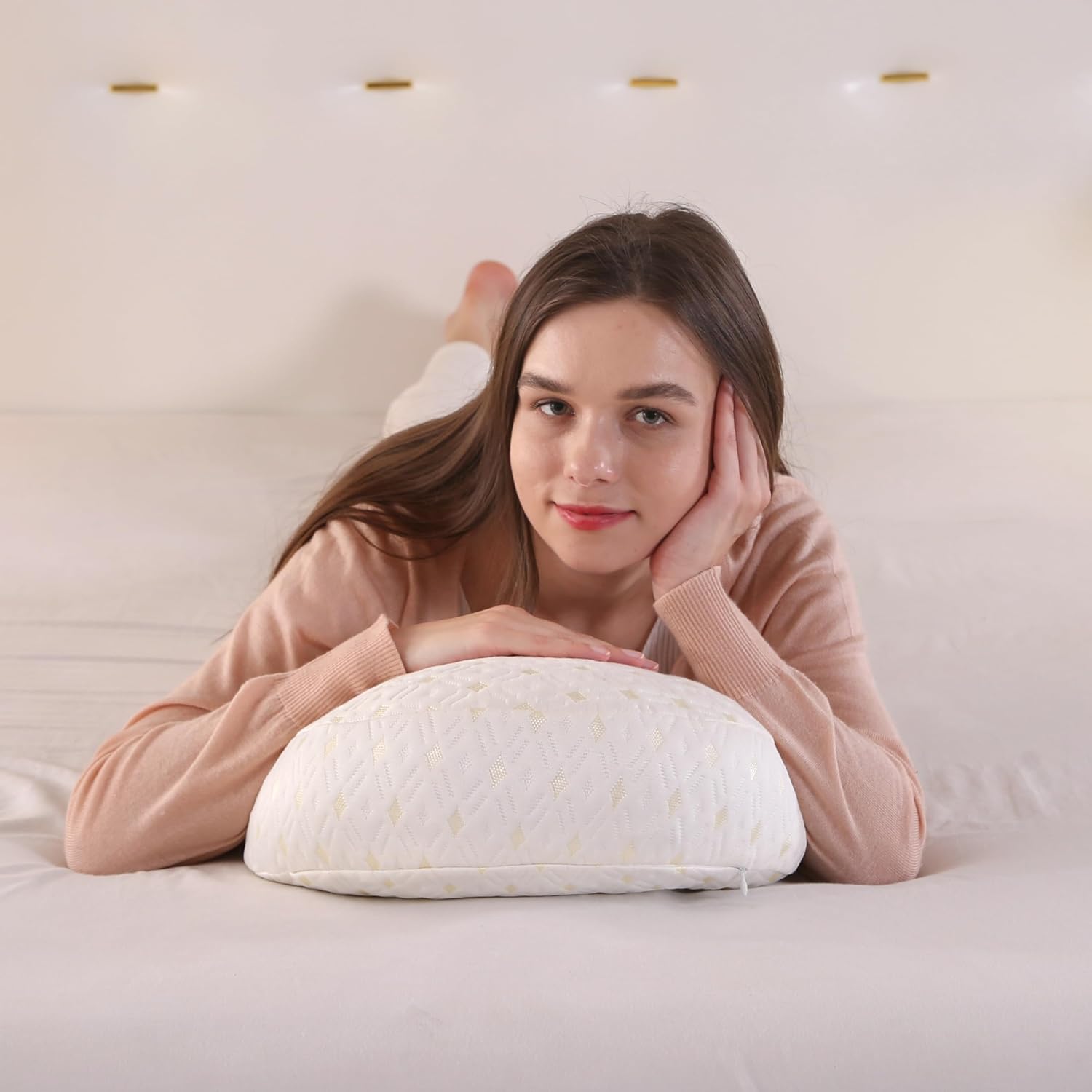 BATTOP Pregnancy Wedge Pillow with Cooling Cover