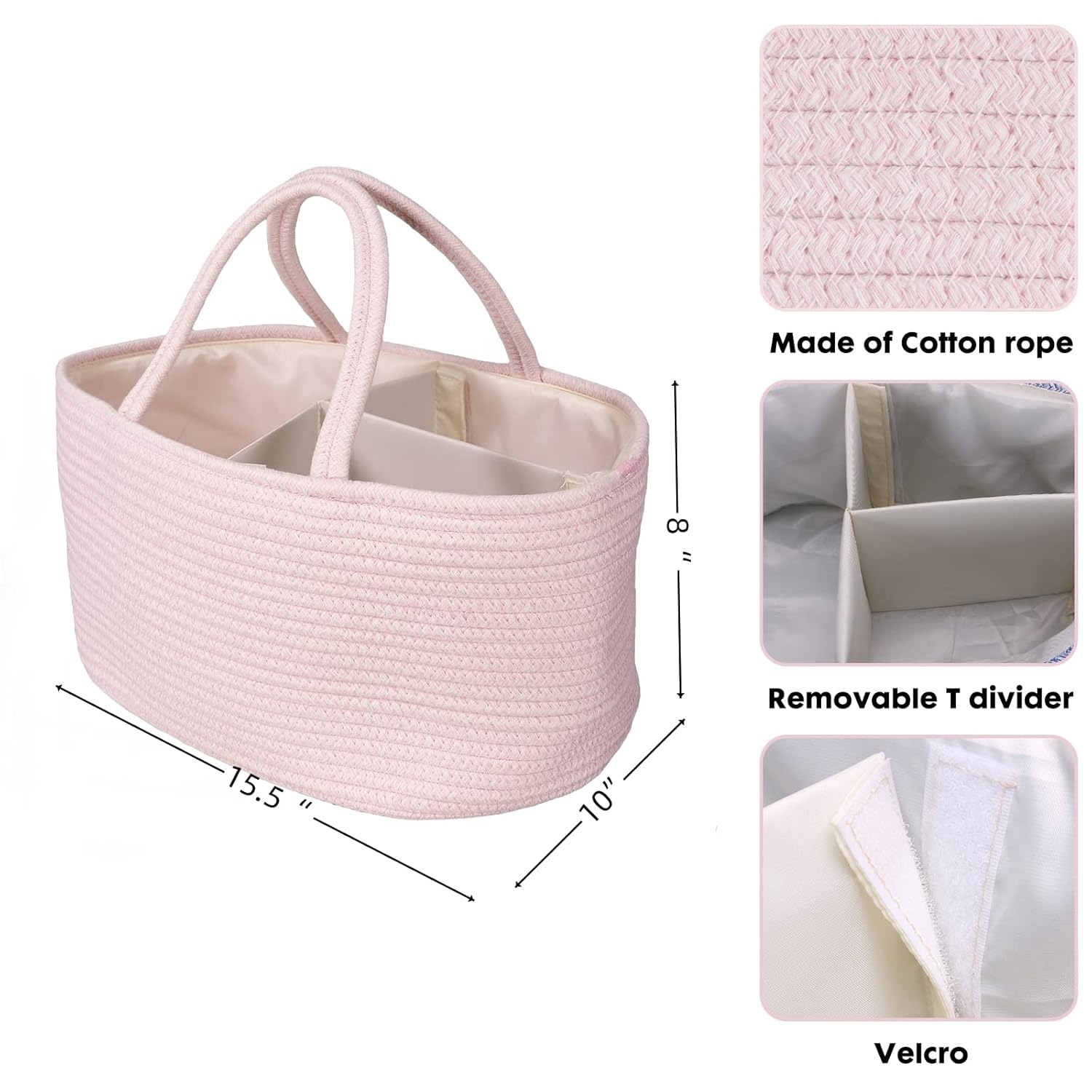 XUANGUO Large Diaper Caddy Organizer for Baby