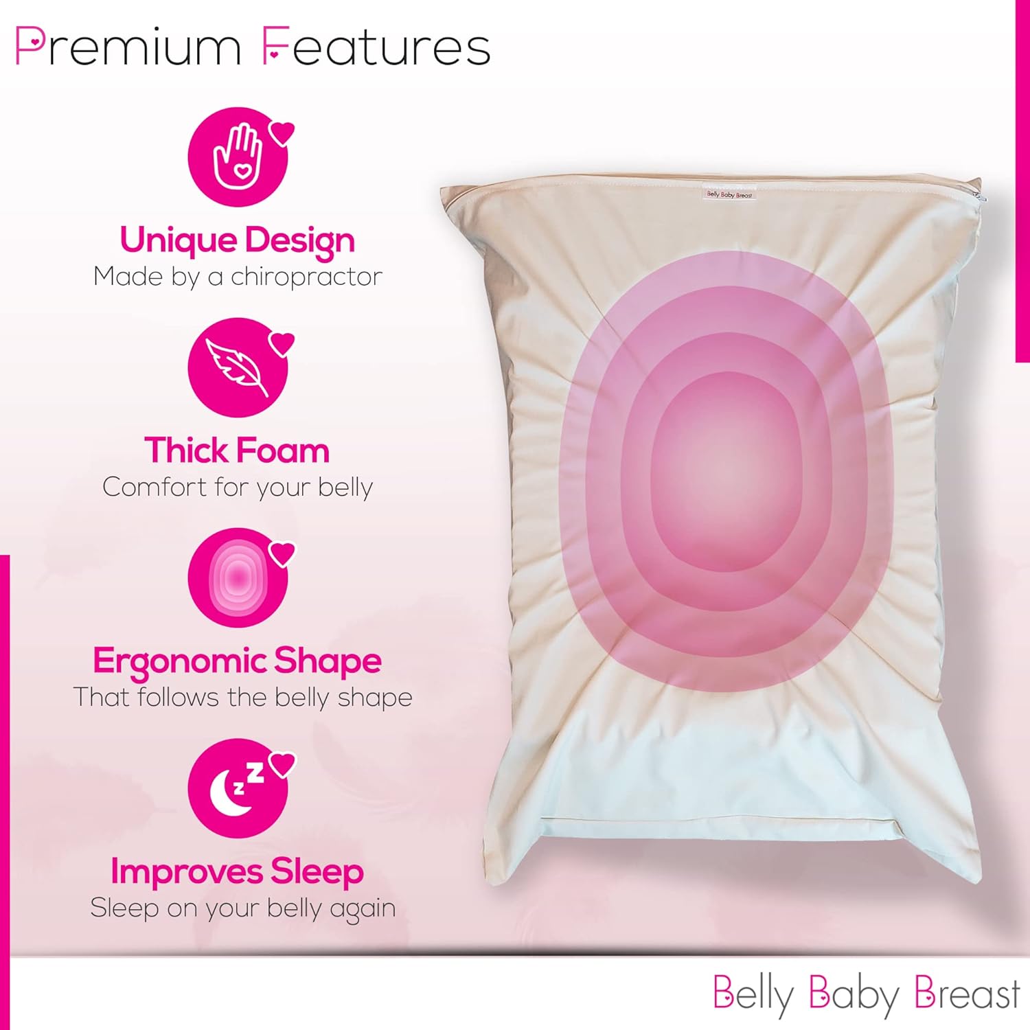 Belly Baby Breast Pillow for Stomach Sleepers 1