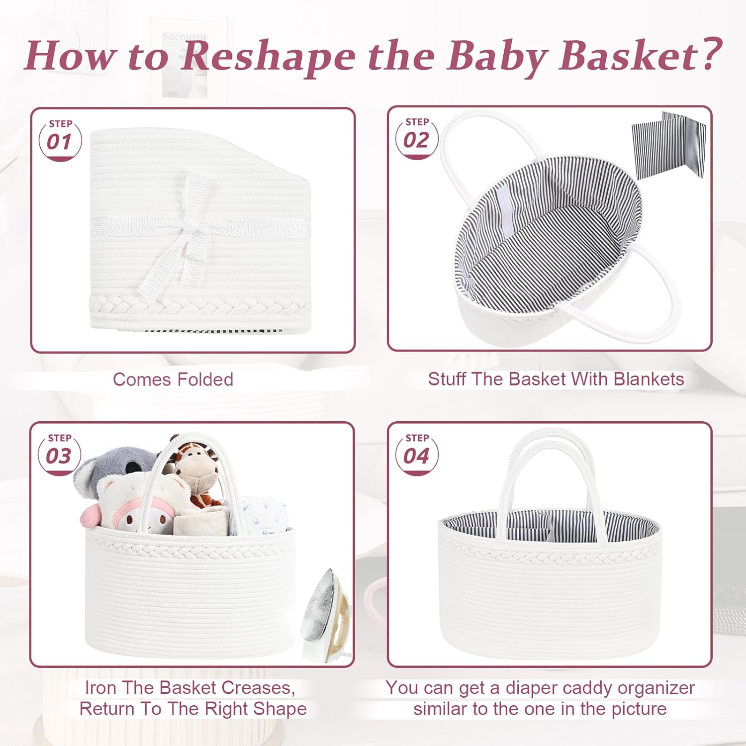Degeyoyo Baby Diaper Caddy Organizer