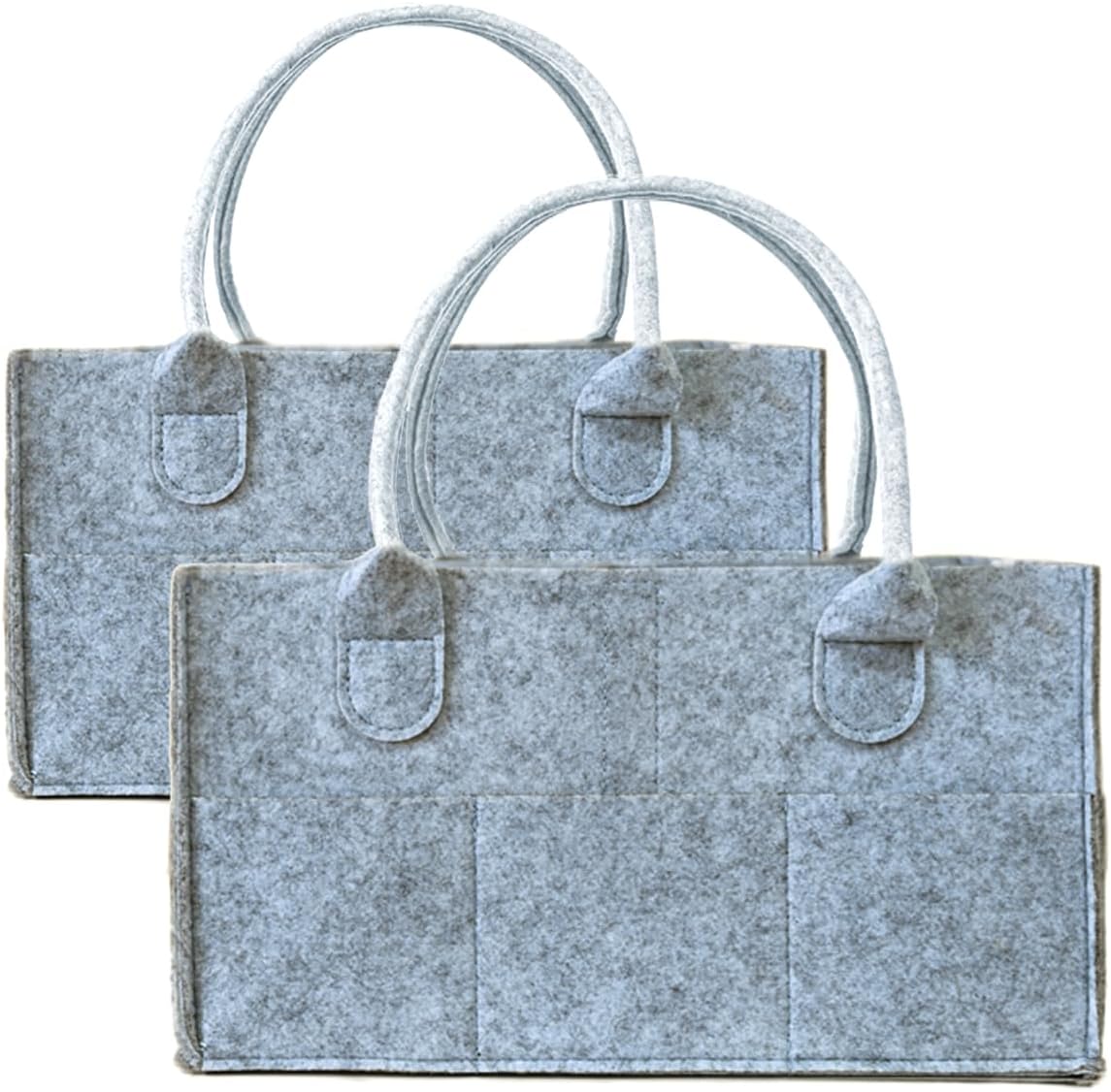 2 Pack Diaper Caddy Organizer - Grey