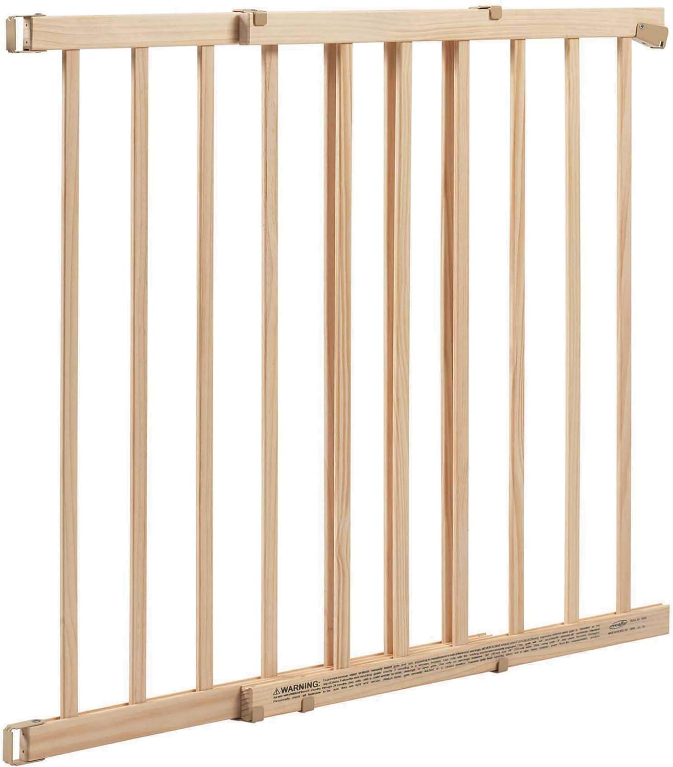 Evenflo Extra Tall Gate for Stairs Tan Wood 1